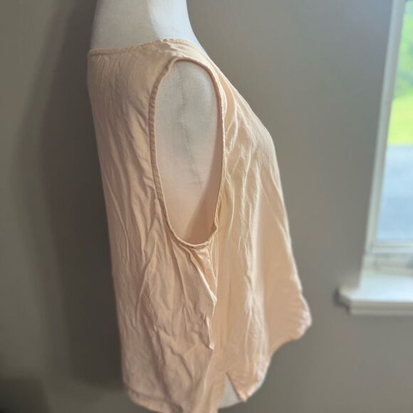 EILEEN FISHER silk light pink round neck size large tank top - Picture 2 of 11
